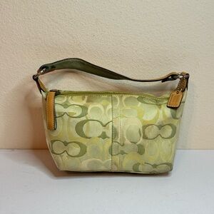 Coach Y2K Signature Green Mini Handbag